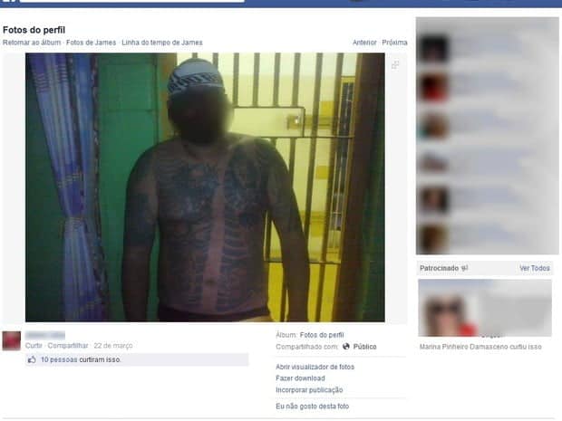 Detento atualiza Facebook de dentro de penitenciária no Acre
