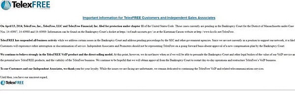 Telexfree anuncia suspensão de todas as atividades