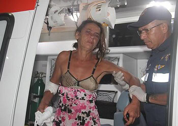 Casal bebe cachaça junto e marido tenta matar mulher