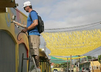 Rua aposta na grafitagem para se tornar a mais bela da Copa em Rio Branco