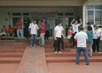 Técnicos administrativos quiseram expor seu movimento