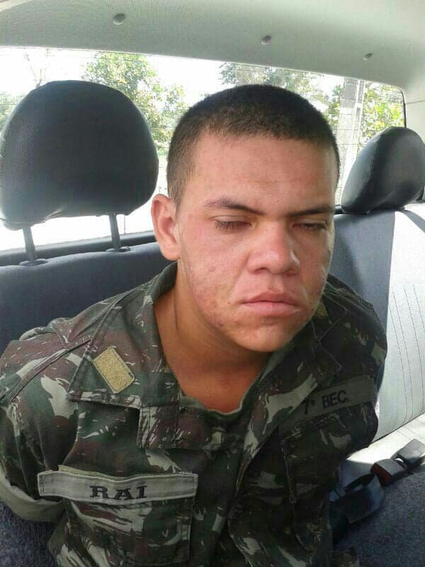 Soldado Rai Ferreira preso