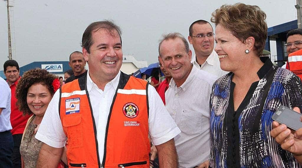 Presidente esteve no Acre no dia 15 de março deste ano e participou de várias agendas