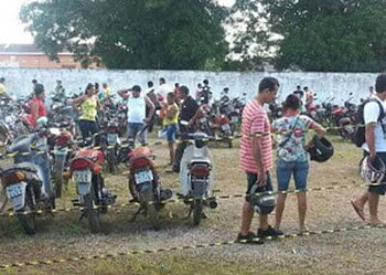 Quase 400 lotes de motocicletas serão leiloadas