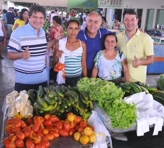 Henrique Afonso, Bocalom e Roberto Duarte em feira