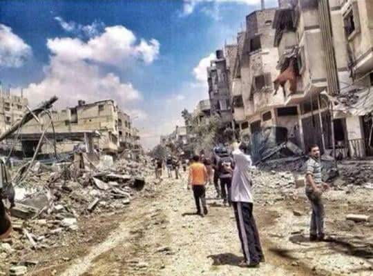 Fotos mostra a situação da Faixa de Gaza durante conflito entre israelenses e o movimento islamita