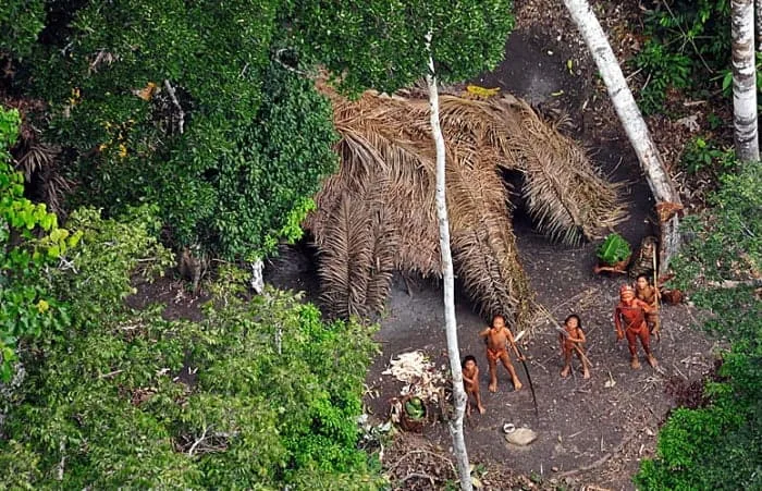 Primeira foto da tribo revela índios isolados para o mundo