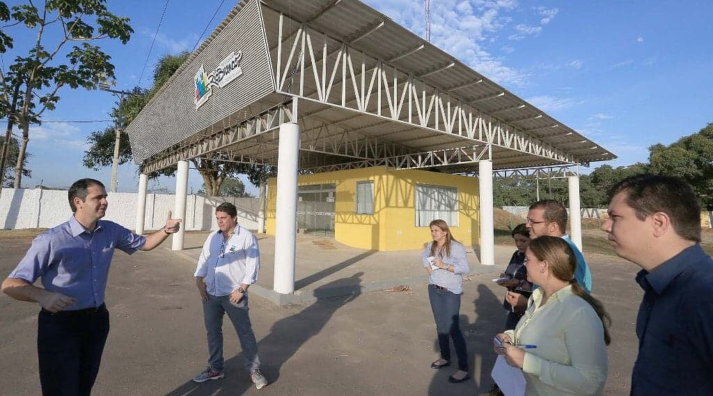 Marcus Alexandre visitou o Parque de Exposições ontem