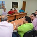 Prefeito em reunião com religiosos no prédio do município