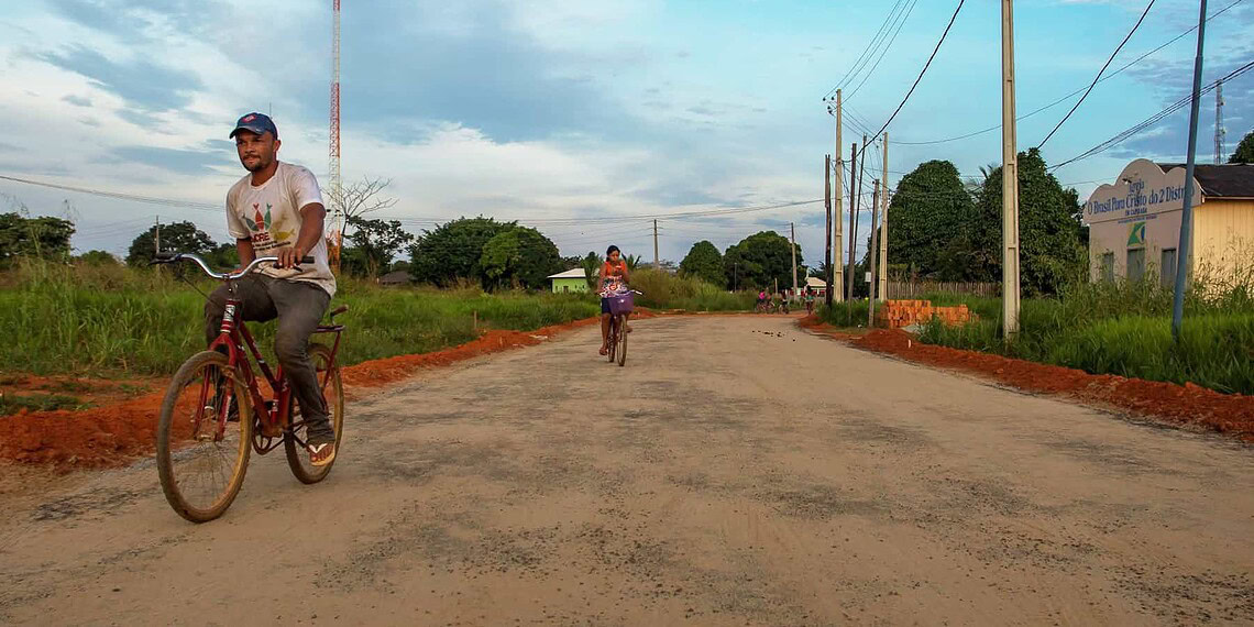 População do município é quem mais ganha com os trabalhos de pavimentação