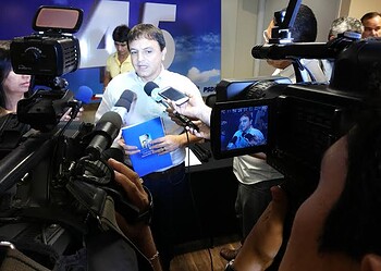 Marcio Bittar apresenta plano de governo em coletiva de imprensa