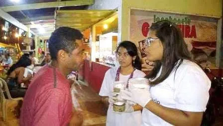 Foram entregues 50 refeições para os necessitados