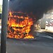 Ônibus pega fogo em frente ao Hospital das Clínicas