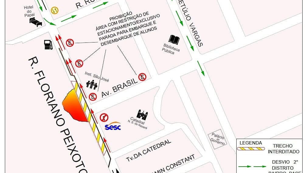 Rua Floriano Peixoto terá sentido único