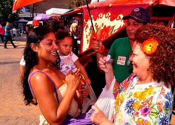 Perpétua recebe apoio no Terminal Urbano