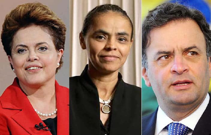 Vox Populi: Dilma abre 13 pontos de vantagem sobre Marina no 1° turno 1 Dilma e Aécio estão subindo nas pesquisas e Marina caindo