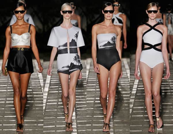 PRETO E BRANCO Preto e branco. As marcas Glória Coelho, Osklen e Tufi Due-kadoram essa clássica combinação e investiram mais uma vez nela. Atemporal e elegante, a dupla P&B estará presente também nesta temporada. 