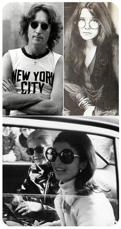 PRIMEIROS ADEPTOS - O modelo redondo já foi muito usado por ícone da música como Janis Joplin e John Lennon e também pela primeira- dama dos EUA, Jacqueline Kennedy. Confira esses modelos e se inspire! 