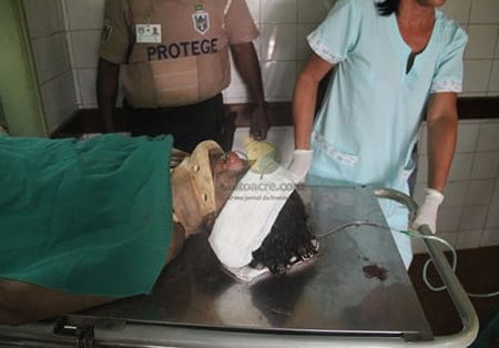 A ciclista Adevanda quase morreu no acidente