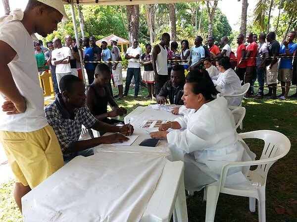 Secretaria de Saúde estadual e municipal realizam ação conjunta na prevenção de doenças no abrigo dos imigrantes