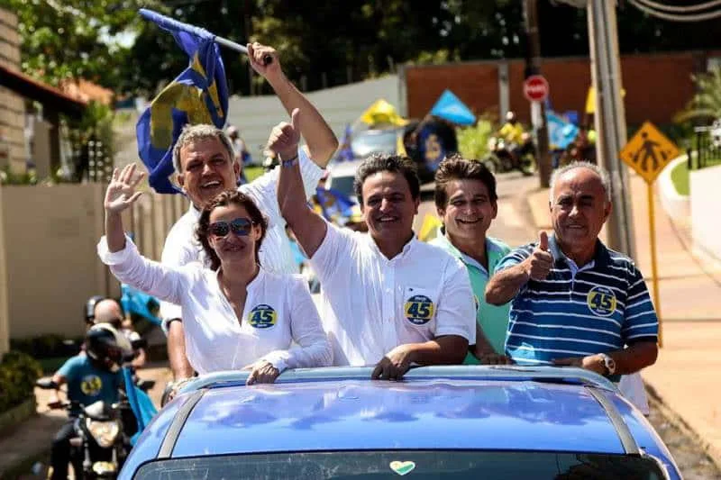 Marcio Bittar em carreata ontem pelos bairros da Capital