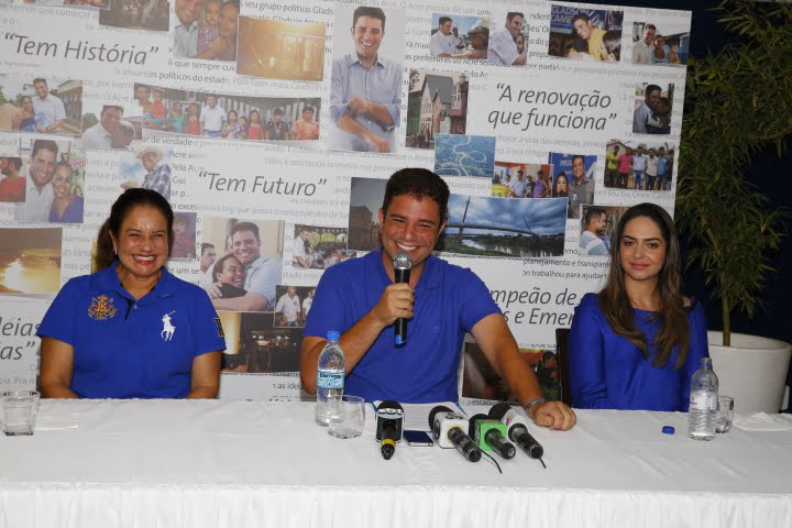 Em coletiva, Gladson Cameli agradece votação histórica para o Senado da República