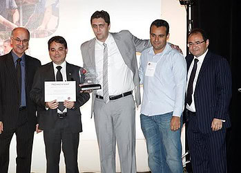 Procurador Oswaldo Lima com idealizadores dos projetos