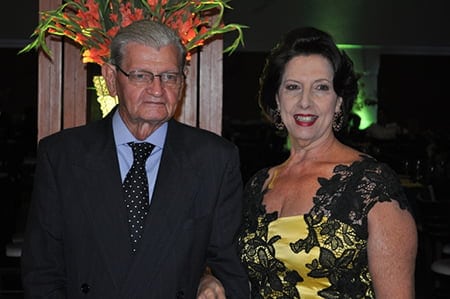 Arquiteta Regina Kipper, com o esposo Cláudio  Kipper, foi destaque no segmento da arquitetura