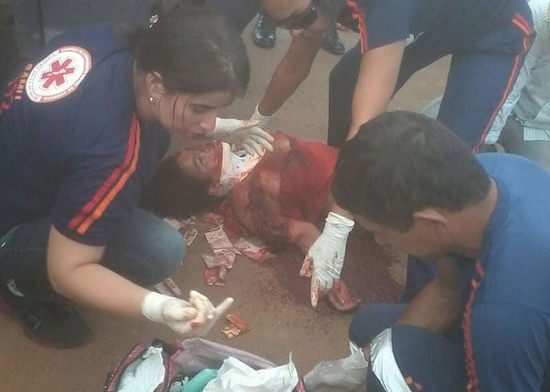 Maria teve de ser atendida às pressas pelo Samu