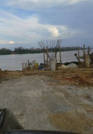 Serviços de limpeza da vegetação e local das  fundações da ponte, também já foram iniciados 