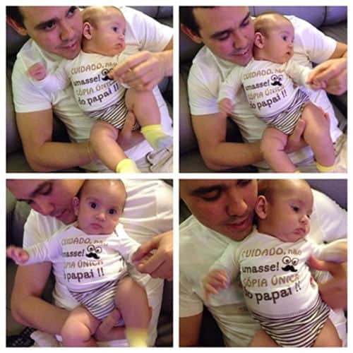 25 anos de colunismo social 4 Dr. Martoni Moura curtindo o filhão Joaquim Moura na intimidade da família. Parabéns!