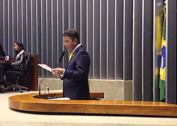 Declarando sua gratidão pelo Acre, Gladson Cameli se despede da Câmara Federal