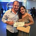 O premiado jornalista Resley Saab, com sua esposa
