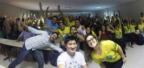 Participantes da Startup Weekend Rio Branco no  encerramento do evento