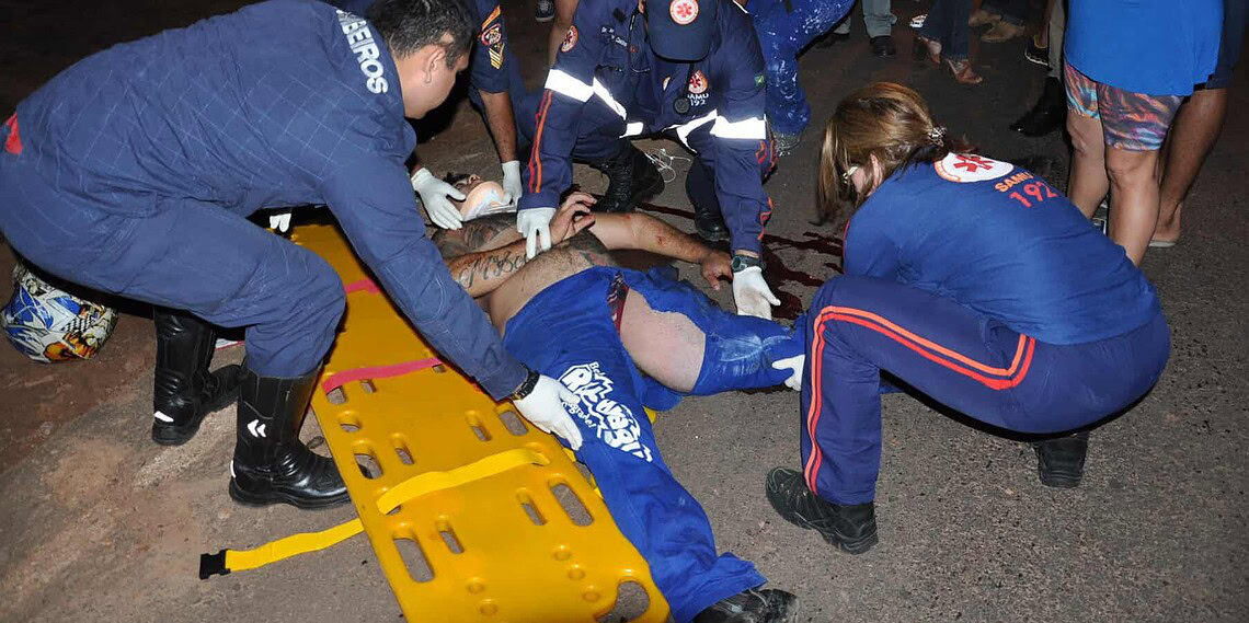 Homem sofre grave acidente na Via Verde e perde o pé