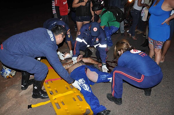 Homem sofre grave acidente na Via Verde e perde o pé