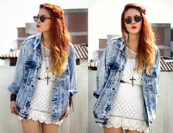 Se jogue nas camisas e jaquetas jeans também - sozinhas ou sobrepostas a outras peças. 