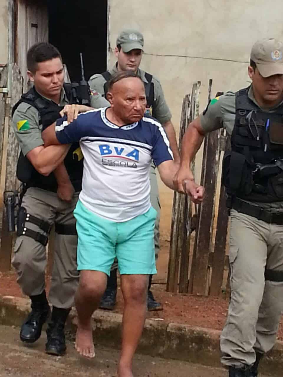 Cícero Pinto, 89, foi preso