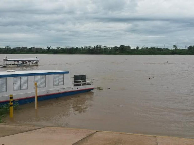 Nível do Rio Mamoré está subindo 4 cm por dia, em Guajará-Mirim/RO 1 Nível do Rio Mamoré está subindo 4 cm por dia, em Guajará-Mirim/RO