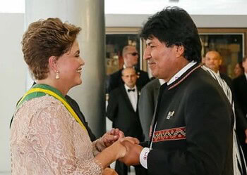 Dilma Rousseff vai à Bolívia para posse de Evo Morales