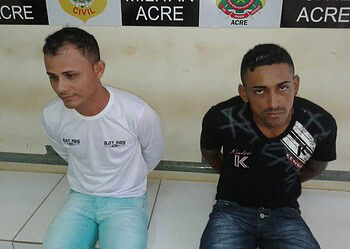 Dupla é presa por policiais militares com arma de fogo no bairro Estação Experimental