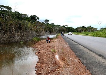 Nível do Rio Madeira à margem da BR-364 continua estável, diz PRF
