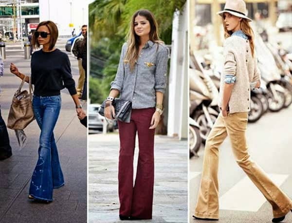 INVISTA NAS CALÇAS FLARE! 3 Use blusas e camisas bem soltas para combinar com o estilo da calça