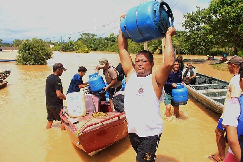 Pós-alagação revela destruição em municípios do Acre