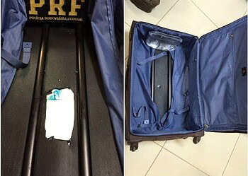 Venezuelana é presa com mais de 10 kg de cloridrato de cocaína em mala