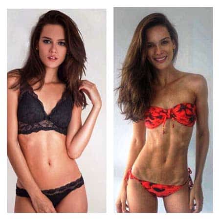 ANTES E DEPOIS – “Há um ano atrás mudei meu estilo de vida, optei pelo da saúde, trabalhando meu corpo, minha mente e meu espírito”. Com esta frase, a modelo Giovanna Prado legendou esta foto que causou buchicho nas redes sociais. Ela mudou radicalmente os hábitos alimentares, inseriu na rotina treino pesado (incluindo Ioga), emagreceu 3kg e ganhou mais confiança. Força de vontade é o seu sobrenome!