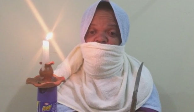 Anão Montana Jack se veste de terrorista e manda recado para infiéis do PSD 1 Anão Montana Jack se veste de terrorista e manda recado para infiéis do PSD