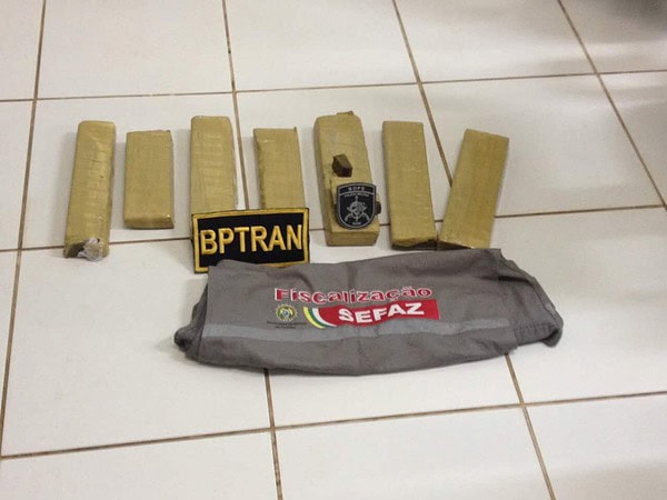 Ação conjunta garante apreensão de seis quilos de maconha no posto da Tucandeira