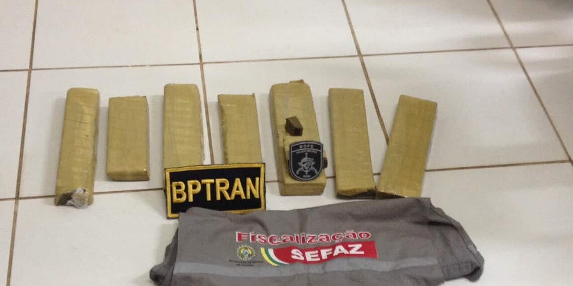 Ação conjunta garante apreensão de seis quilos de maconha no posto da Tucandeira