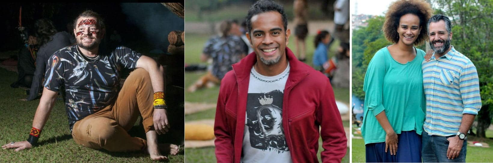 Entre as celebridades presentes no coquetel oferecido aos Yawanawas estavam Richard Hasmussen, Jairzinho Oliveira, Luciana Melo e Ike Levy